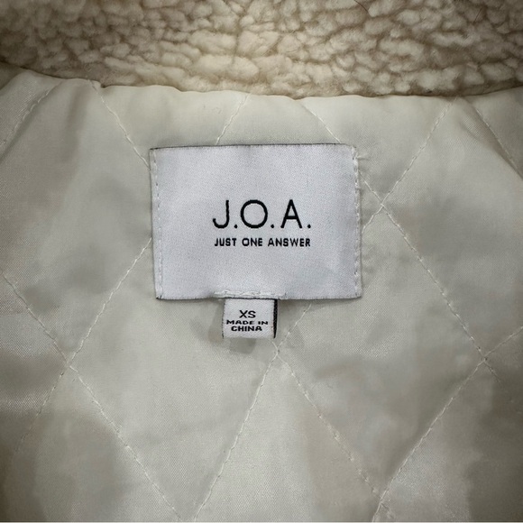 J.O.A. Oversized Faux Sherpa biker jacket - Picture 12 of 12